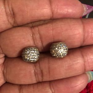 2 Pandora Pave Lights Charms, Clear CZ